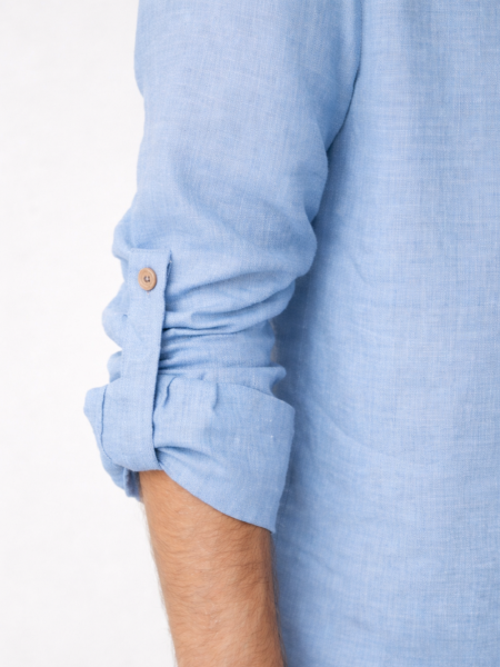 Рубашка полульняная Vegas sky