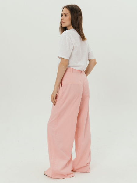 Брюки-палаццо velvet Parisian dusty rose