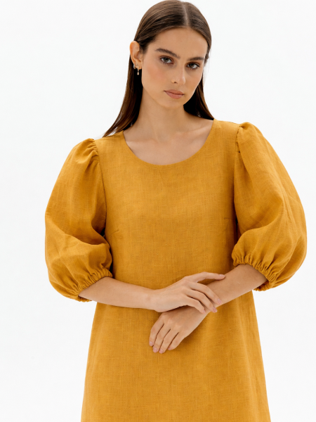Платье Karolina limited mustard