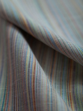 ОСТАТОК меньше метра Ткань полульняная Полосы арт.04