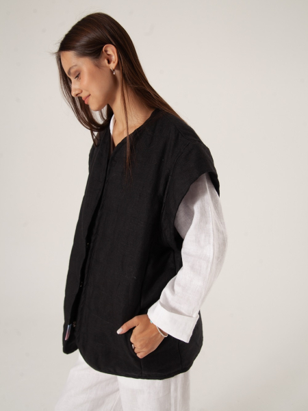 Куртка-жилет Boho black