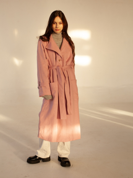 Тренч London dusty rose