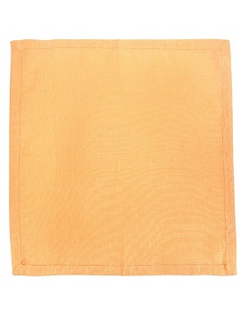 Салфетка льняная цвет апельсин