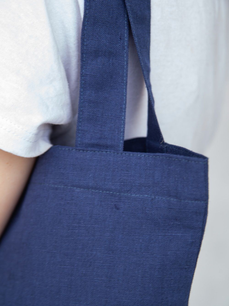 Сумка льняная Джорджия цвет синий