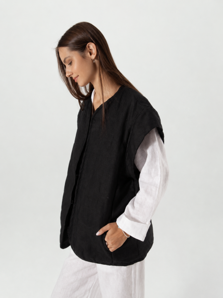Куртка-жилет Boho black