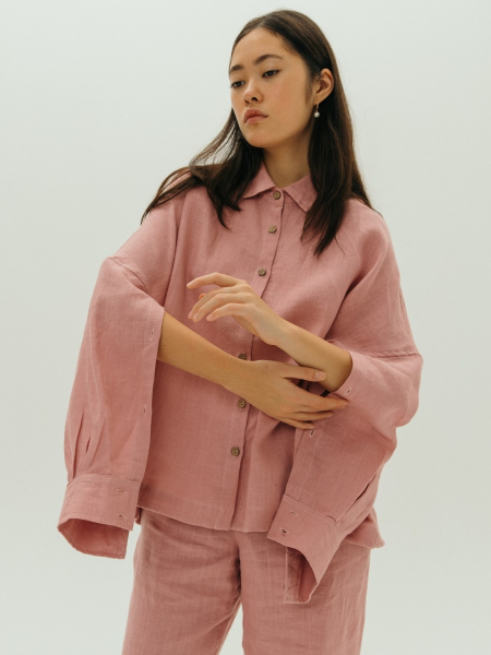 Рубашка Origami dusty rose
