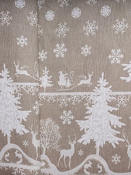 Ткань льняная Олени