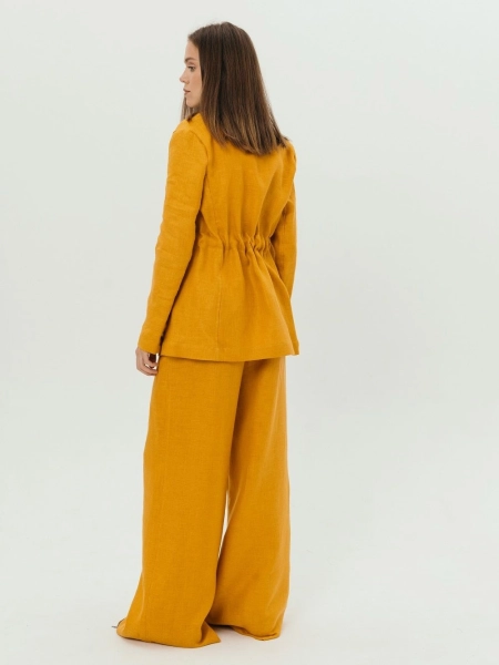 Брюки-палаццо Parisian limited mustard pattern