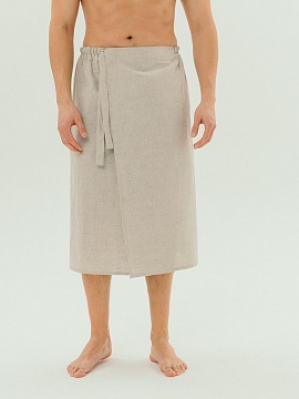 Килт льняной для бани натуральный