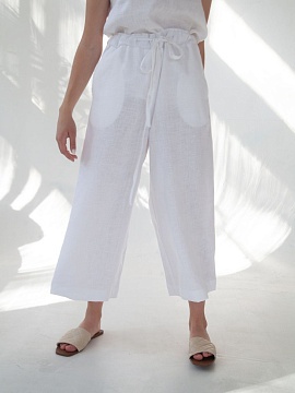 Брюки-кюлоты Kaia white