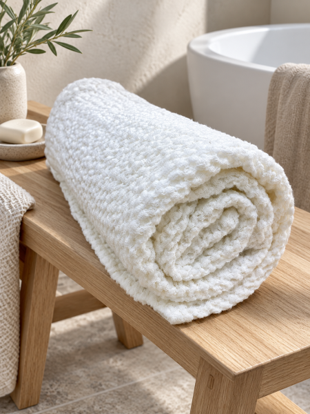 Полотенце вафельное Marshmallow white