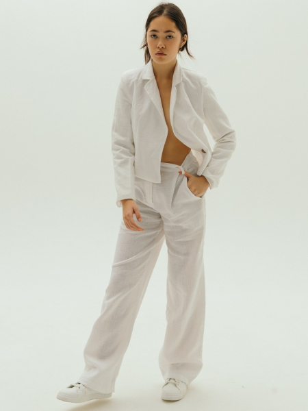 Брюки Classy white