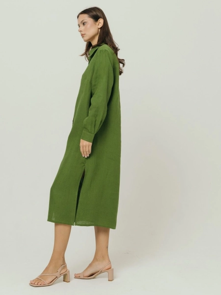 Платье-рубашка Fresh limited green
