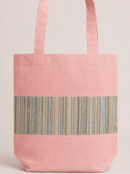 Сумка полульняная Georgia limited pink striped
