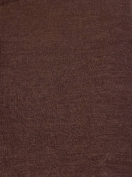 Умягченная ткань льняная Шоколад арт.112-УМ