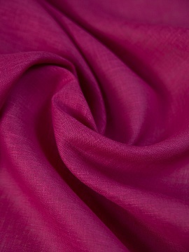 Ткань изо льна Фиолетово-баклажанный арт.131-325