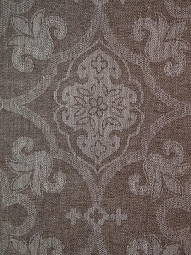 Ткань декоративная льняная рис. Ольга