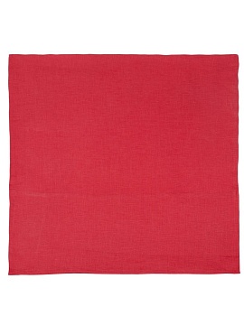 Льняная наволочка квадратная фуксия