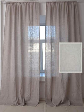 Шторы льняные Timeless natural