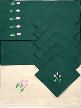 Комплект столовый Тюльпаны