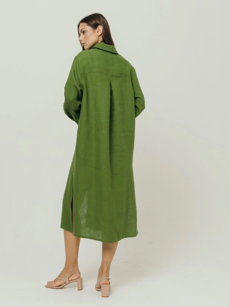 Платье-рубашка Fresh limited green