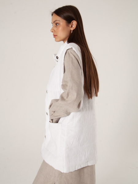Жилет стеганый Snezhno white