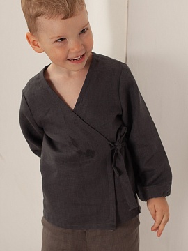 Ветровка детская на завязках graphite