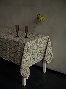 Скатерть льняная Лесные травы 