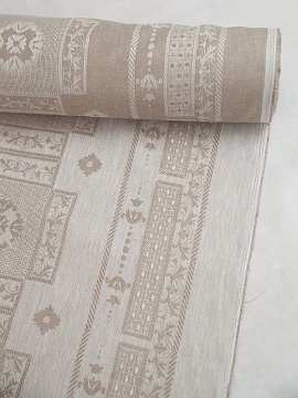 Льняная ткань декоративная Гламур