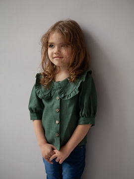 Блуза детская Miu limited green