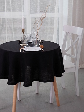 Скатерть круглая Together black