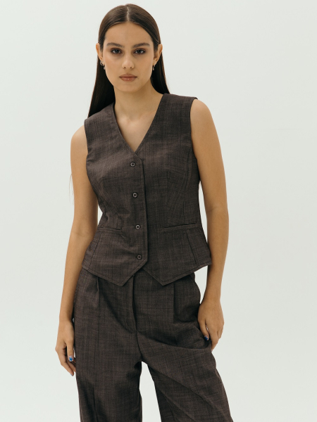 Жилетка wool Classy limited chocolate