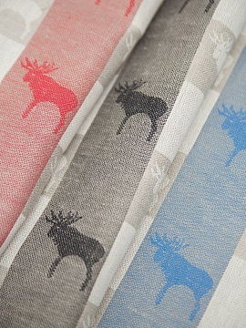 Ткань льняная Лоси 680