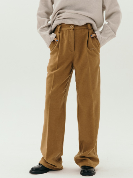 Брюки wool Classy limited mustard