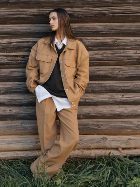 Брюки wool Classy limited mustard