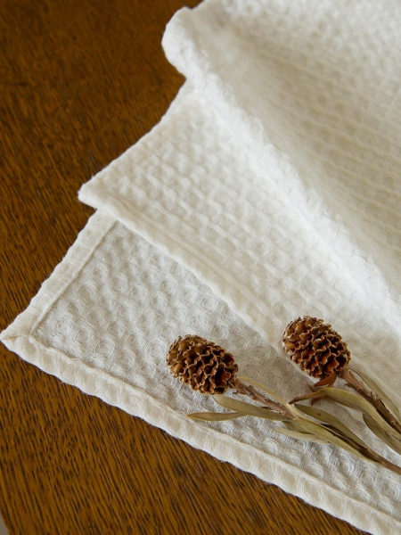 Полотенце умягченное Waffle white