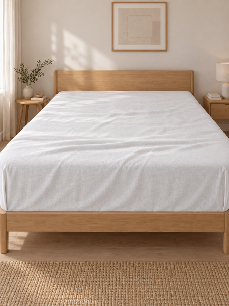 Простыня ECO Cozy white