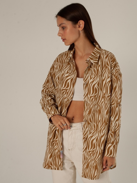 Рубашка Celine limited zebra