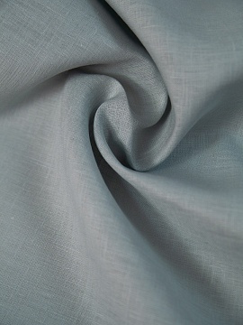 Ткань изо льна Бело-голубой арт.1411