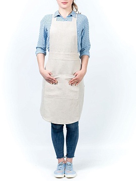 Фартук льняной Гриньон цвет серый натуральный