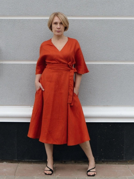 Платье Blossom limited terracotta