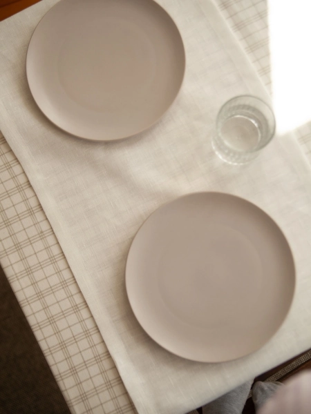 Дорожка льняная Hygge white