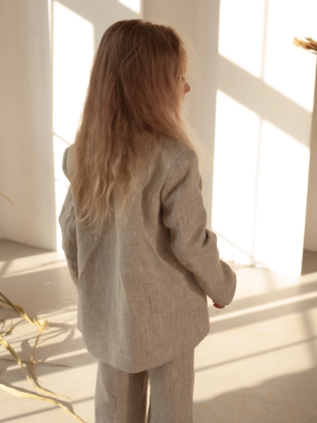 Жакет детский mini boss natural