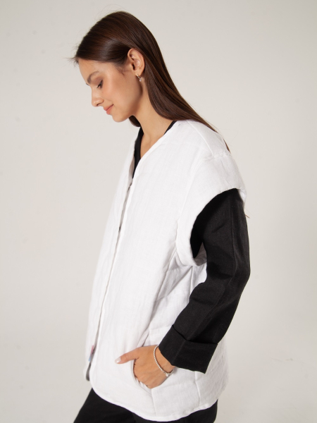 Куртка-жилет Boho white