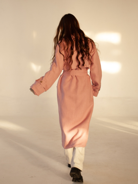 Тренч London dusty rose