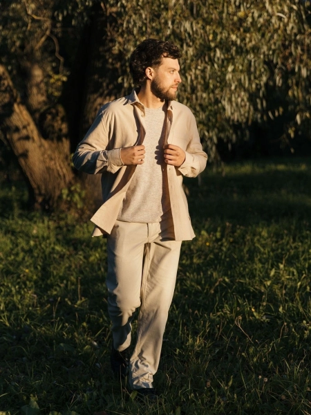 Брюки velvet Rick natural