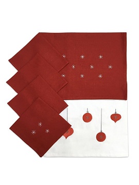 Комплект столовый Новогодние игрушки