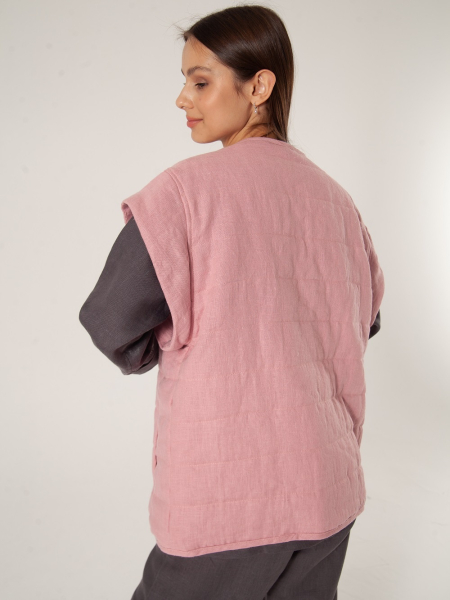 Куртка-жилет Boho dusty rose