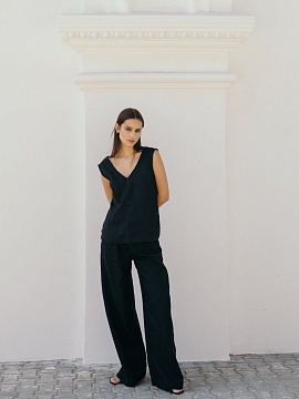 Брюки-палаццо Parisian black
