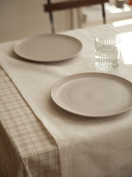 Дорожка льняная Hygge white